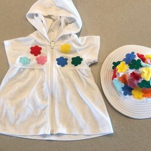 Hanna Andersson cover up and sun hat